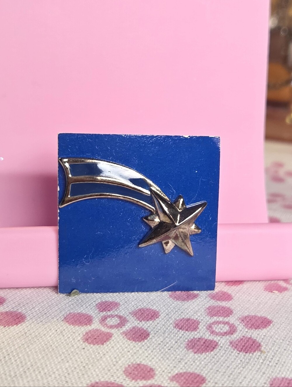 Vintage Avon Blue Rising Star Pin